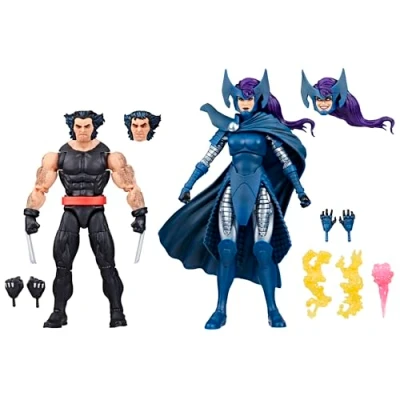 Image of Hasbro Marvel Legends Series Wolverine &amp; Psylock 2 Pack 6&quot; Adult 50th Anniversary Collectible Figure