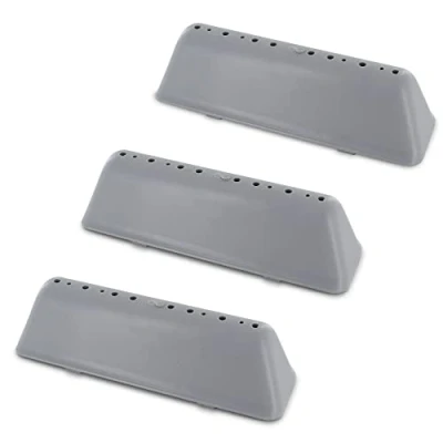 Image of DL pro 3 x Drum Ribs 18 5.5 5 cm for Bauknecht Whirlpool 480111104079 Indesit C00311134 Robust Driving Rib Set with 13 Holes Grey Washing Machine