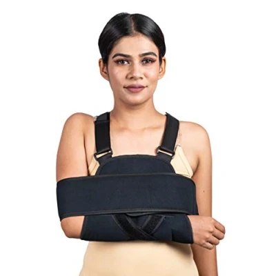 Image of WC Arm sling shoulder Brace Best Fully Adjustable Rotator Cuff and Elbow Support Includes Immobilizer Band for Quick Recovery Men Women Universal(&quot;28 42&quot;)
