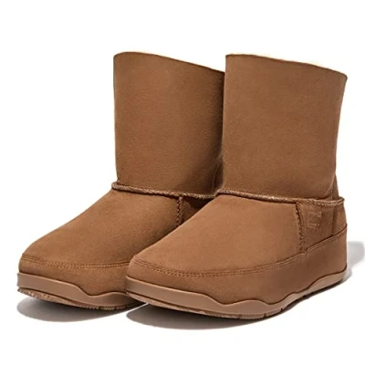 Image of FitFlop Original Mukluk Shorty Double Face Shearling Boots Light Tan 10 M (B)