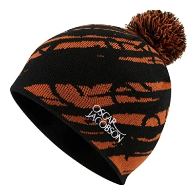 Image of Oscar Jacobson Mens Memphis Hat Black/Orange Rust One Size, (OJHAT0009)