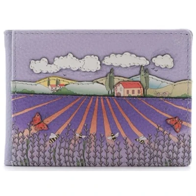 Image of Mala &#039;The Cotswold Collection&#039; Leather Travel Card/Season Ticket Holder 615TC_26 Lilac