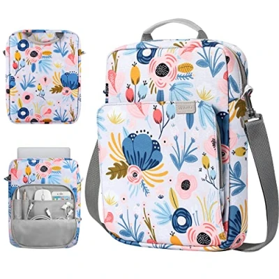 Image of TiMOVO 9 11 Inch Tablet Sleeve Bag with Shoulder Strap for iPad 10th Gen. 10.9&quot;, 9th/8th/7th 10.2&quot;, Air 11/Air 5th/4th 10.9&quot;,Galaxy Tab A9+/A9 Plus 11&quot;, Summer Blue