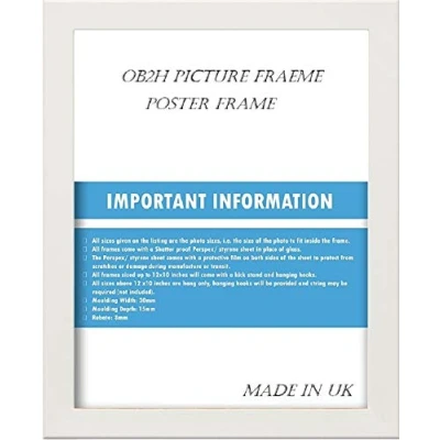 Image of OAK,BLACK,WHITE,A1 A2 A3 A4 A5 PICTURE POSTER FRAMES (White, 30 x 20 INCH)