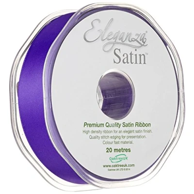 Image of ELEGANZA Double Faced Satin 25mm x 20m Purple No.36, 25 mm 20 m