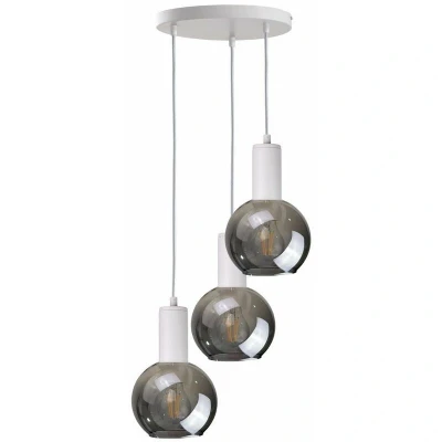 Image of Supra Cluster Pendant Ceiling Light White, 30cm, 3x E27