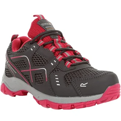 Image of Regatta Kids Vendeavour Jnr Granite/Pink Potion EU36/UK3