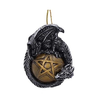 Image of Nemesis Now Caspar Festive Hanging Dragon Ornament, Gold, 8.89cm, Resin