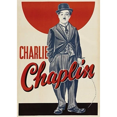 Image of OMG Printing Charlie Chaplin Poster/Print/Picture Satin Photo Paper A4 210mm x 297mm