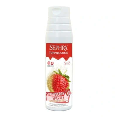 Image of Sephra Strawberry Sparkle Dessert Topping Sauce 1kg With Edible Glitter