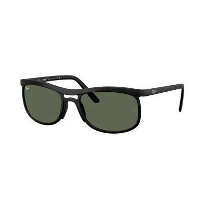 Image of Ray Ban Unisex RB4452 601S71 Sunglasses Peek Black Green Squared Normal