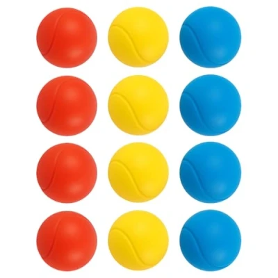 Image of eMKay® Small Soft 70mm Tennis Balls (1 pack of 12 Balls) Perfect Foam Sponge Ball For Kids&#039; Games