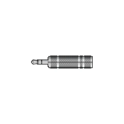 Image of Audio Adaptor 3.5mm Stereo Jack Plug to 6.35mm Socket