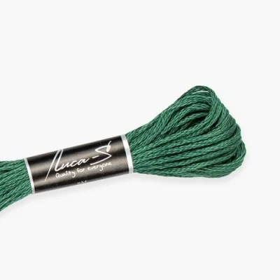 Image of Premium Embroidery Thread Luca S, 100% Giza Cotton, Oeko TEX Certified Stranded Cotton 231 / DMC 561 Anchor 878 217
