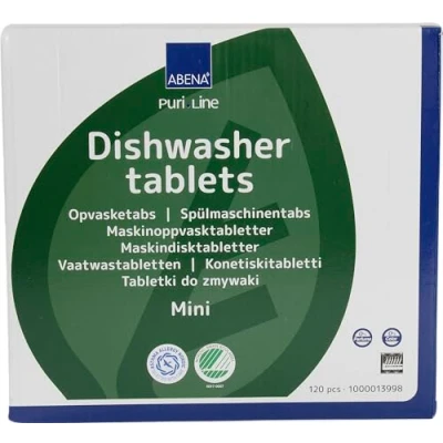 Image of ABENA PuriLine Dishwasher Tablets 120 Tabs in a Pack Detergent that&#039;s Free from Chlorine, Dyes and Fragrance, Fragrance Dish Washer Tablets, Easy To Use Pods