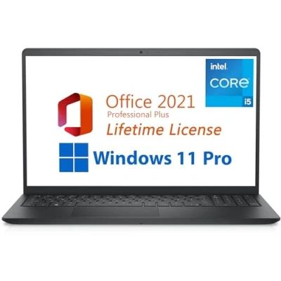 Image of Dell 2023 Inspiron 15 Business Laptop, Free Microsoft Office 2021 with Lifetime License, 15.6&quot; FHD 1920 x 1080, Intel Quad Core i5 1135G7 2.4 GHz, 16GB DDR4 RAM, 512GB PCIe SSD, Windows 11 Pro, Black