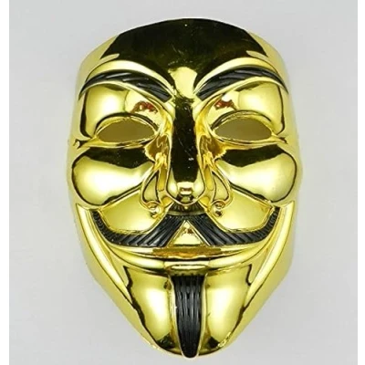 Image of VIP Gold version V for Vendetta mask / Anonymous Guy Fawkes (japan import)