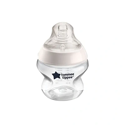 Image of Tommee Tippee Closer to Nature Clear Baby Bottle, 150 ml, 42240074
