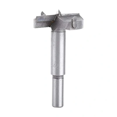 Image of Forstner Drill Bit Cemented Carbide Woodworking Boring Flat Wood Hole Saw Cutting Tool(42MM)