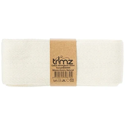 Image of Trimit 50mm Herringbone Tape x 5m Natural, Cream