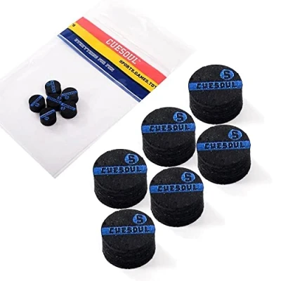 Image of CUESOUL 6 Pieces Layer Pigskin Snooker Cue Tips