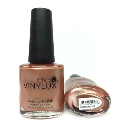 Image of CND Vinylux Long Wear Nail Polish (No Lamp Required), 15 ml, Nude, Sienna Scribble