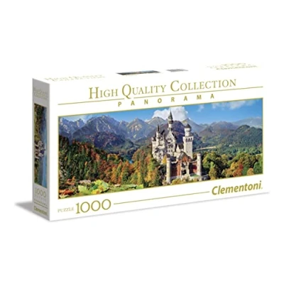 Image of Clementoni 39438 Collection Panorama Puzzle for Adults and Children Neuschwanstein 1000 Pieces