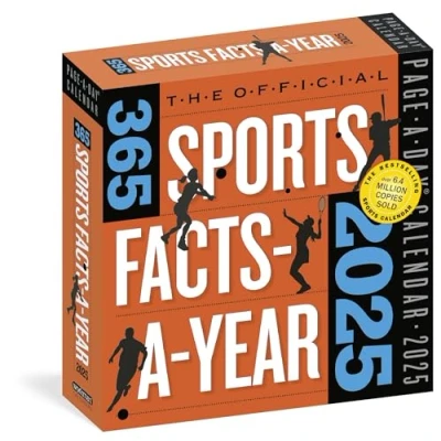 Image of Official 365 Sports Facts A Year Page Day® Calendar 2025: Triva, Record Breaking Feats, Come from Behind Wins &amp; Quotes