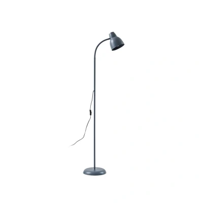Image of Lindby floor lamp Tebbi, blue, metal, height 150 cm