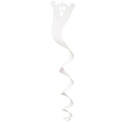 Image of Unique Party 63569 90cm Hanging Spiral Ghost Halloween Decorations, Pack of 3