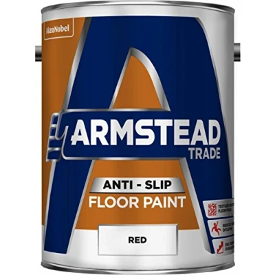 Image of Armstead 5218568 5L Trade Anti Slip Floor Paint Red