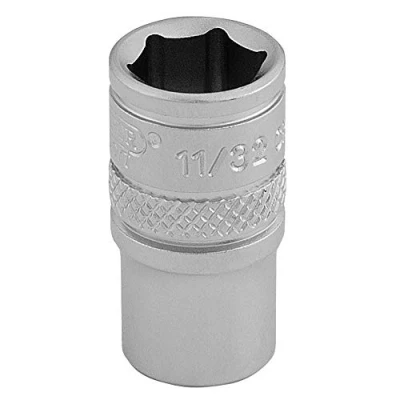 Image of Draper Imperial Socket, 1/4&quot; Sq. Dr., 11/32&quot;