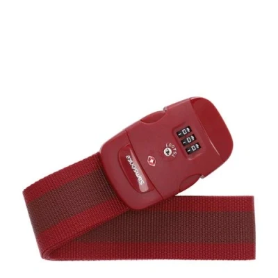 Image of Samsonite Global Travel Accessories Luggage Strap with Integrated Three Dial TSA Combilock, 190 cm, Red