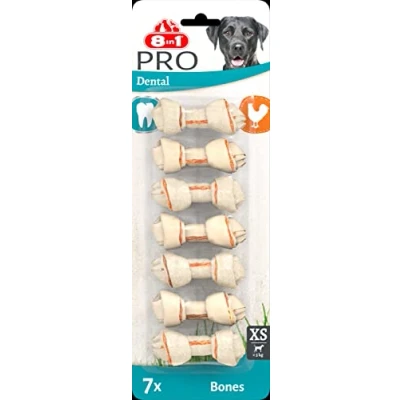 Image of 8in1 Pro dental bone XS healthy chewing for toy breed dogs care, 7 pieces (pack of 1)