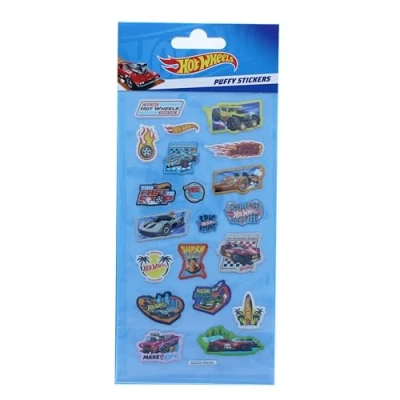 Image of Hot Wheels Sticker Sheet 20 Fun Stickers for Kids Scrapbooking &amp; Crafts Boys&#039; Stationery Party Bag Fillers School Supplies