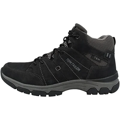 Image of TOM TAILOR Men&#039;s 2181407 Backpacking Boot, Black, 8 UK