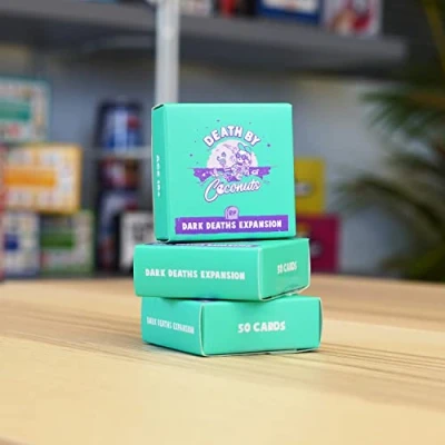 Image of Bubblegum Stuff Death by Coconuts 50 Gruesome Stats Perfect Adult Card Gane Great For Gamse Night 18+ Fun Gift Idea!