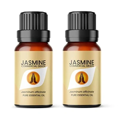 Image of Aroma Energy Jasmine Dilute Essential Oil 20ml (2 x 10ml Bottles) 100% Pure &amp; Natural