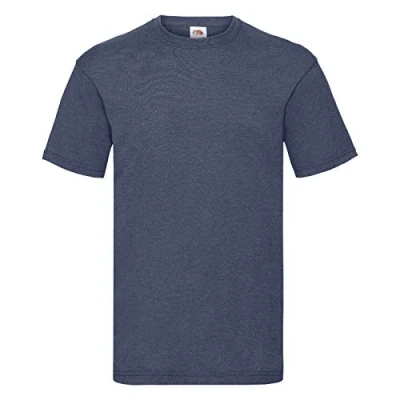 Image of Fruit of the Loom Valueweight T Shirt S M L XL XXL XXXL, Vintage Heather Navy,