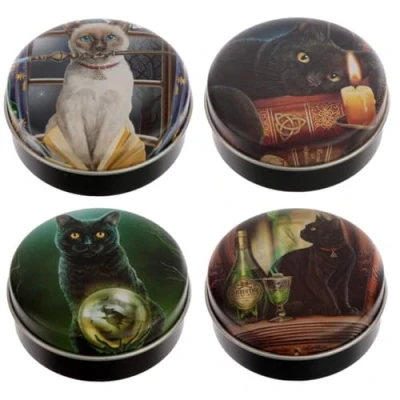 Image of Puckator Lisa Parker Magical Cats Lip Balm in a Tin Care Stick Balms Chapstick Holiday Essentials For Women Family Lipbalm Moisturiser Exfoliator Cream Pretty Cute Blam Bam