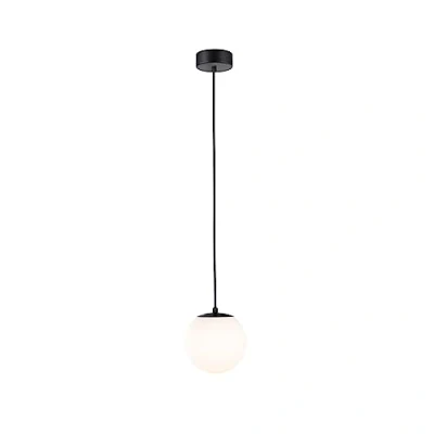Image of Paulmann 71073 LED Pendant luminaire Selection Bathroom Gove IP44 9W Black matt, Satin