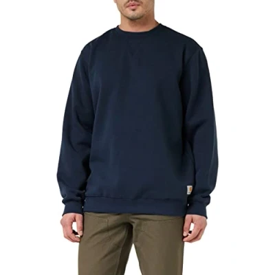 Image of Carhartt Men&#039;s Loose Fit Midweight Crewneck Sweatshirt, New Navy, XXL