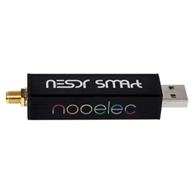 Image of Nooelec RTL SDR v5 NESDR SMArt HF/VHF/UHF (100kHz 1.75GHz) Software Defined Radio. Premium RTLSDR w/ 0.5PPM TCXO, SMA Input &amp; Aluminum Enclosure. RTL2832U R820T2 (R860) Based Radio