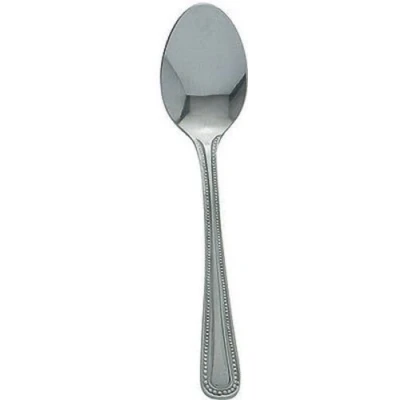 Image of 12 x Bead Dessert Spoon, Cutlery, Dozen Spoons, Stainless Steel 18/0