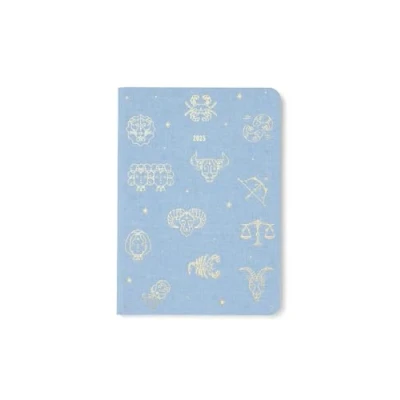 Image of Letts of London Zodiac A6 day to a page with appointments 2025 diary sky