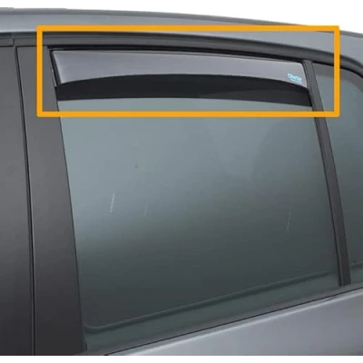 Image of ClimAir Car Comfort Window Visors Master (rear) compatible with Polestar 2 EV 2019