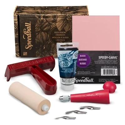 Image of Speedball Super Value Block Printing Starter Kit