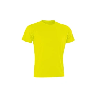 Image of Spiro Men Performance Aircool T Shirt Flo Yellow, Small