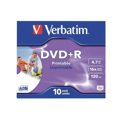Image of Verbatim 43498 DVD+R 16x Non Print 10pk