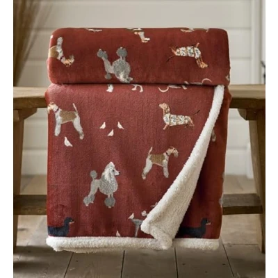 Image of Deyongs The Park Cuddly Sherpa Fleece Reversible 140cm x 180cm Throw
